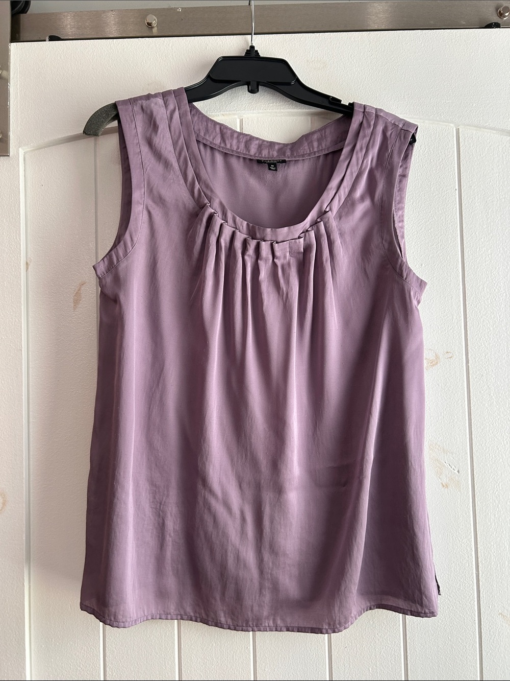 Talbots Dusty Lavender Ribbed Button Cardigan - Picture 3 of 8